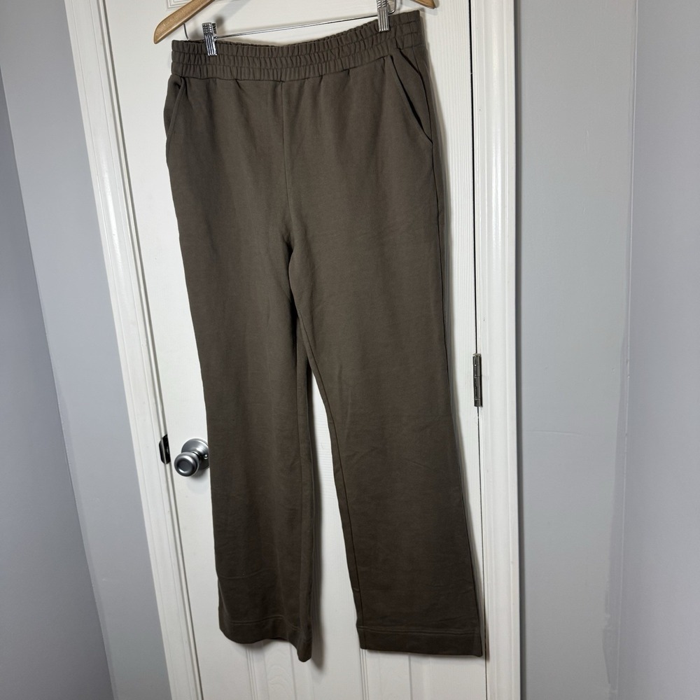 Nuuds Knit Wideleg‎ Pull On Sweatpants In Brown Size L Women's